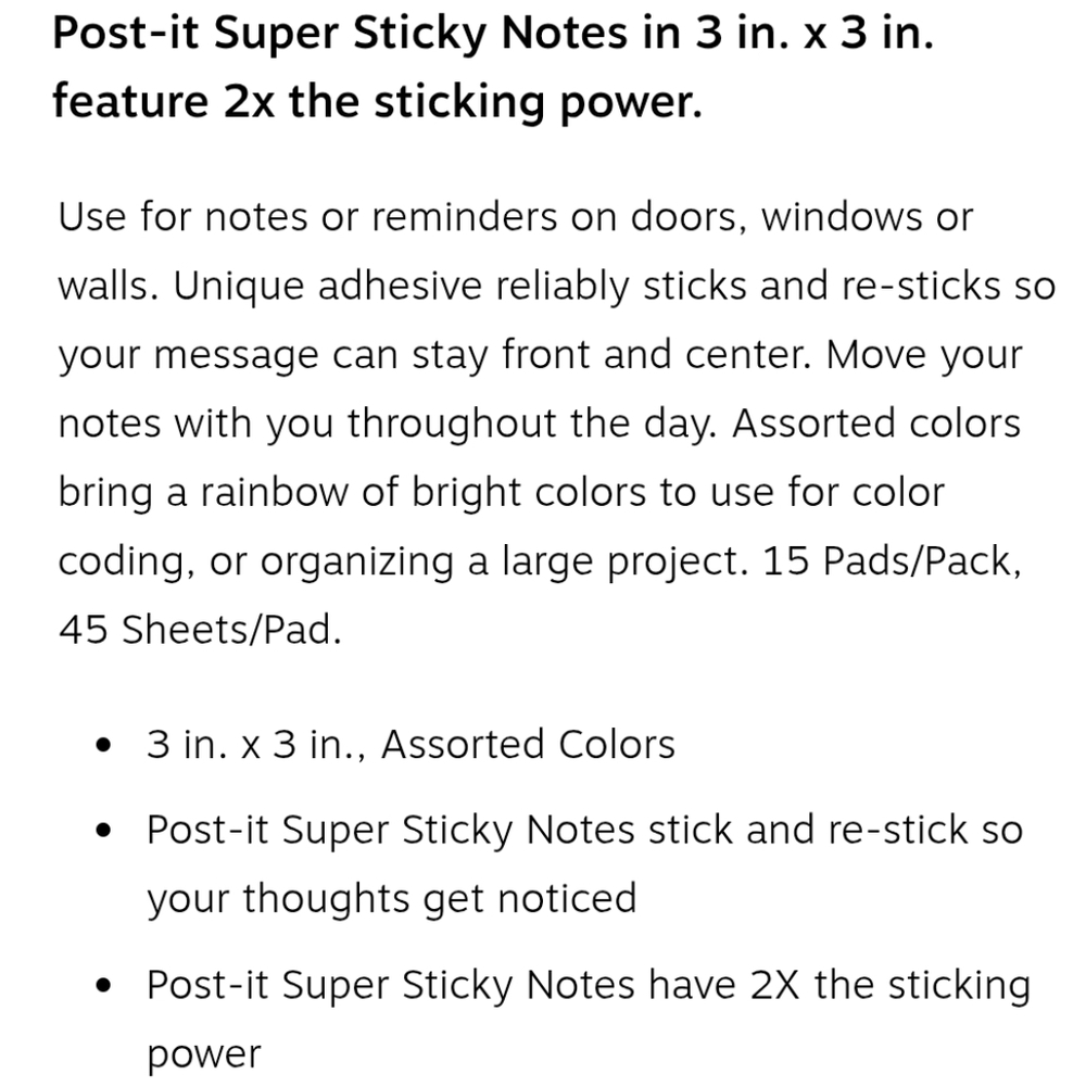 Post-It Super Sticky Notes - Picture 3 of 4